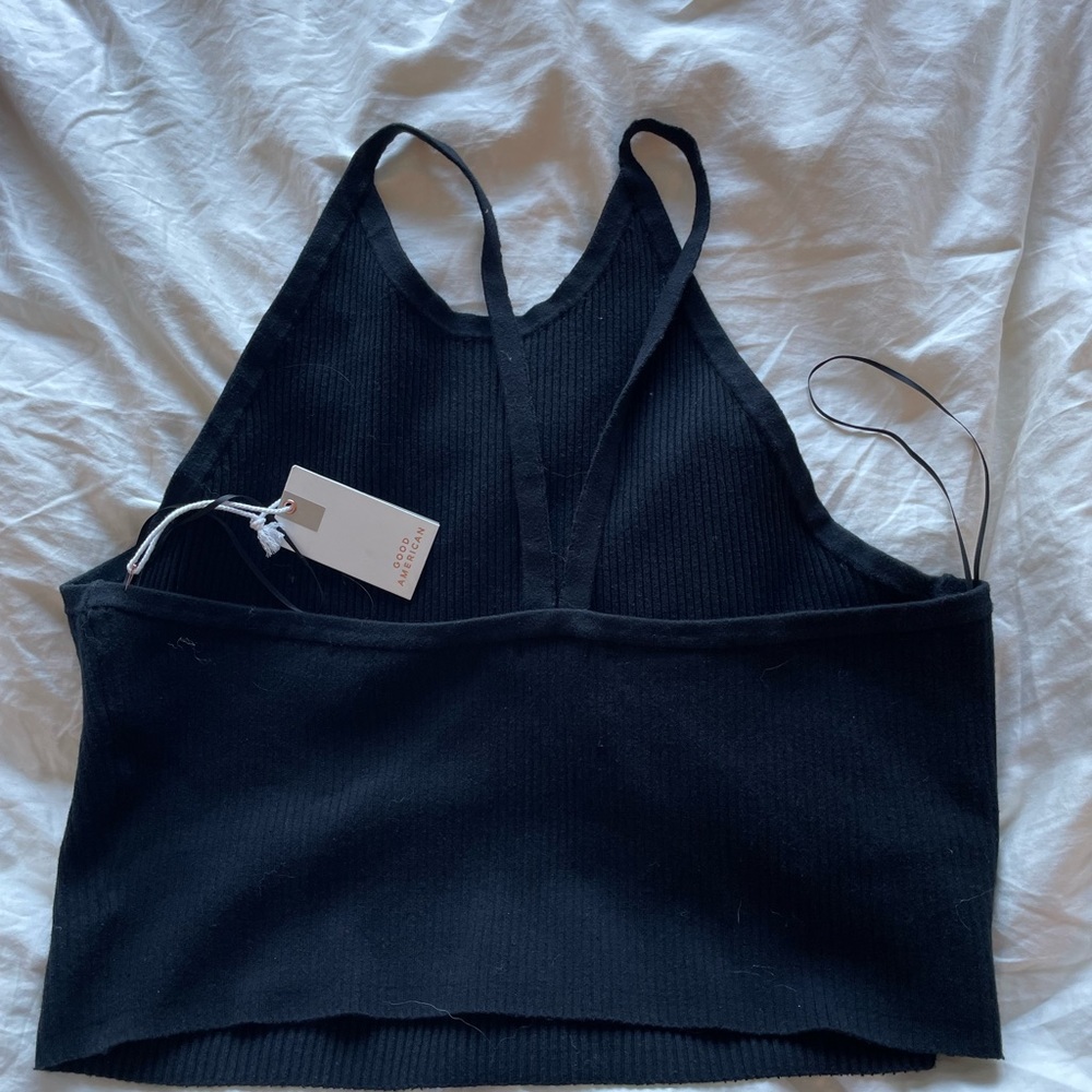 NWT Good American cropped sweater tank - Picture 5 of 5